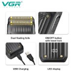 ست ماشین اصلاح موی صورت و بدن وی جی ار مدل v-363 - Image 3