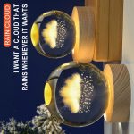 چراغ خواب مدل گوی شیشه ای 3D طرح فضانورد روی ماه - Image 3