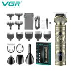 ست ماشین اصلاح موی صورت و بدن وی جی ار مدل V-106 - Image 4