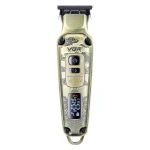 ماشین اصلاح موی صورت شارژی وی جی ار مدل 901 PRO PLUS با تیغه تیتانیوم، قابلیت صفر زنی، شارژ سریع و 4 شانه تنظیم ارتفاع