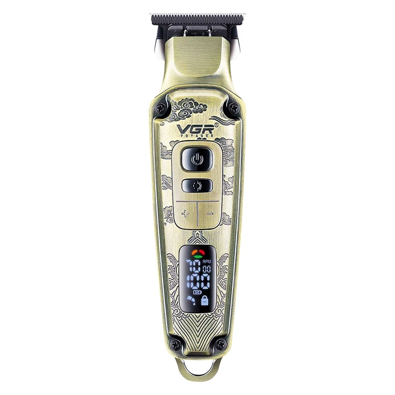 481ef7c77032fcb4241999863453fa90d4570beb_1754238673 ماشین اصلاح موی صورت شارژی وی جی ار مدل 901 PRO PLUS با تیغه تیتانیوم، قابلیت صفر زنی، شارژ سریع و 4 شانه تنظیم ارتفاع - Image 1