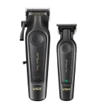 ماشین اصلاح موی سر و صورت شارژی وی جی ار مدل V-197 & 995 مجموعه 2 عددی