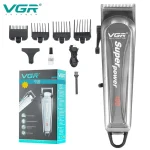 ماشین اصلاح موی سر و صورت شارژی وی جی ار مدل V-060(Gold) - Image 2