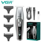 ماشین اصلاح موی سر و صورت وی جی ار مدل V-970 با تیغه استیل ضد زنگ، باتری قابل شارژ با 240 دقیقه استفاد - Image 6