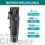 ماشین اصلاح موی سر و صورت شارژی وی جی ار مدل V-197 & 995 مجموعه 2 عددی - Image 4