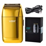 ماشین اصلاح موی صورت وی جی آر مدل V-399 با تیغه استیل پیشرفته، تکنولوژی شیو فویلی، باتری لیتیوم یونی 700mAh، استفاده خشک و مرطوب، شارژ سریع 180 دقیقه، عمر باتری 200 دقیقه، مقاوم در برابر آب و سبک - Image 4