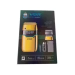 ماشین اصلاح موی صورت شارژی وی جی ار مدل V-350 با تیغه تیتانیوم، اصلاح صفر میلی‌متر، باتری لیتیومی 1200 میلی‌آمپر، نمایشگر LED و قابلیت استفاده خشک و مرطوب - Image 2