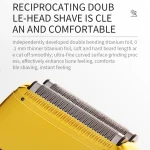 ماشین اصلاح موی صورت وی جی آر مدل V-399 با تیغه استیل پیشرفته، تکنولوژی شیو فویلی، باتری لیتیوم یونی 700mAh، استفاده خشک و مرطوب، شارژ سریع 180 دقیقه، عمر باتری 200 دقیقه، مقاوم در برابر آب و سبک - Image 5