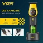 ماشین اصلاح موی سر و صورت شارژی وی جی ار مدل V-885T - Image 4
